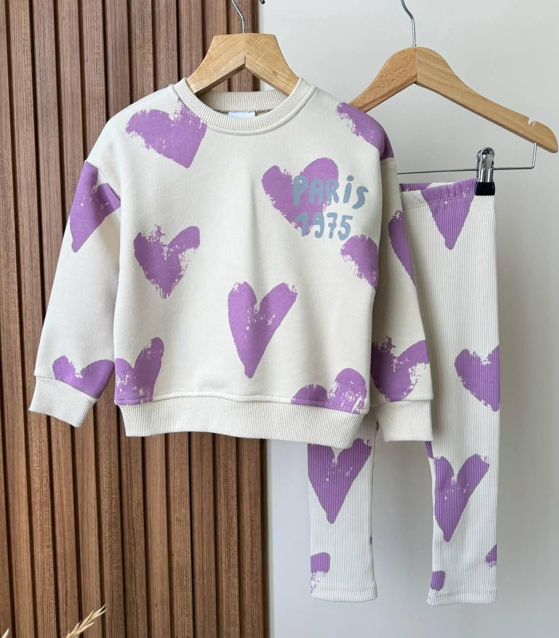 Heart Print Lounge Set - 10 Piece Wholesale Pack