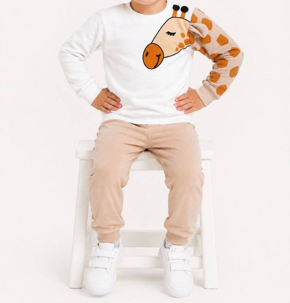 Children's Fun Animal Print Cotton Outfit Set Bundle x25